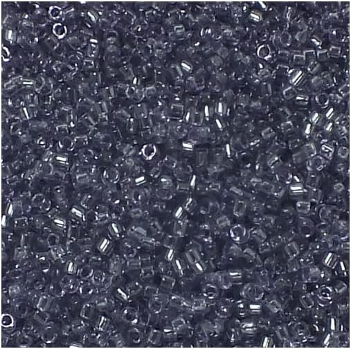 5 g Miyuki DELICA Seed Beads Rocailles, Size 11/0, Matte Transp Teal Ab (# DB1283), Japan, Glass