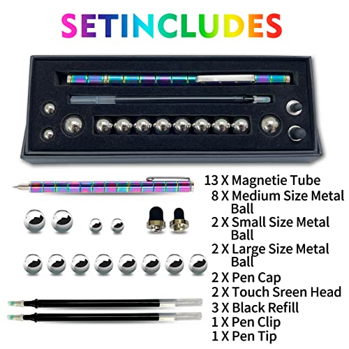 Magnetic Fidget Pen，Cool Fidget Toys，Gift for Teenage Boys,Figette Toys - Perfect for Stress Relief and Focus - Great Fidget Toy for Adults and Teens - Unique Gift for Boys and Girls - Thumbnail 4