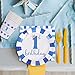 Boys First 1st Birthday Party Supplies Disposable Dinnerware Set Serves 24 Dinner Paper Plates Napkins Cups Decoration for Kids Boys, 120 PCS(For 1st Birthday Blue)