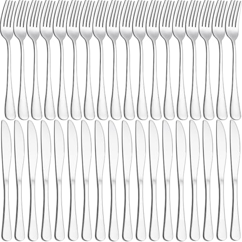 36-teiliges Messer- und Gabel-Set, Joeczo Edelstahl-Besteck für 18 Personen, Besteckset inklusive 18 Gabeln und 18 Tafelmesser,...