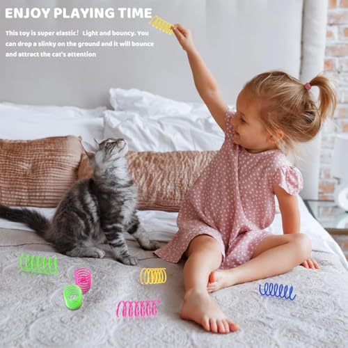Lot de 40 Ressorts en Spirale Chat Jouets pour Chat Jouet en Plastique – Image 5