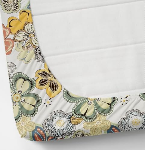 Image of NEW LEAF Premium Cotton 220 TC Elastic Fitted Bedsheets with 2 Pillow Covers Double /King Bed with All Around Elastic Wrinklefree Supersoft Breathable |Size-78 x72+10 inches Jaipuri Prints, Multicolor