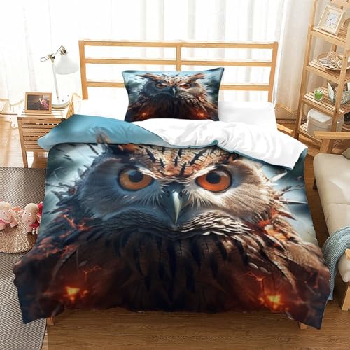 Funda nórdica 135x200cm de impresión digital 3D textil con motivos animales 3