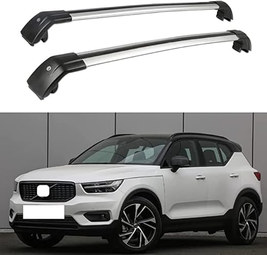 Aluminium Car Roof Rack Bars for Volvo XC40 2017-2021, Rooftop ...