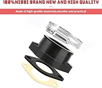 Vista 4 de NIBBI Racing Parts - Colector de admisión de aire de 125 cc, adaptador de carburador de 1.299 in, adaptador de colector de admisión, arranque