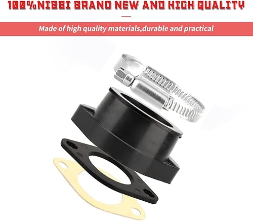 Miniatura 4 de NIBBI Racing Parts - Colector de admisión de aire de 125 cc, adaptador de carburador de 1.299 in, adaptador de colector de admisión, arranque para