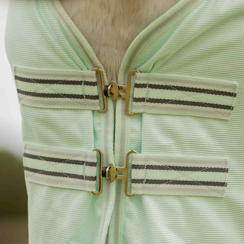 Image of Equinavia Gard Horse Fly Sheet Nylon Mesh Equine Fly Sheet for Horses, Pony | Turnout Horse Fly Sheets, Breathable Pony & Horse Sheet, Lightweight, Against Pests, Sun UV Protection, Misty Jade, 69 in