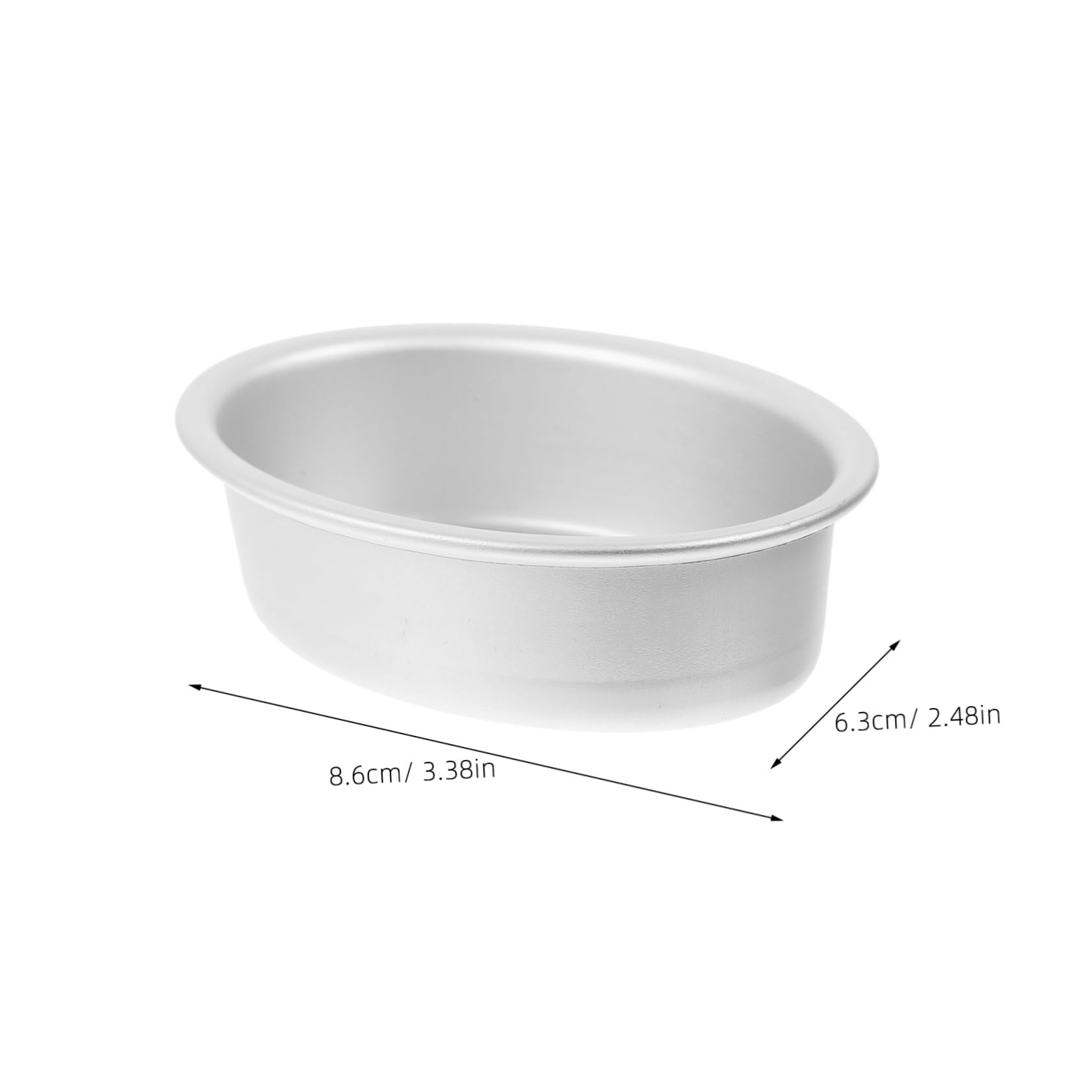 Hemoton Moldes redondos para tartas, 10 unidades, forma ovalada, molde para queso, molde de pan, molde de acero inoxidable, mini moldes para tartas