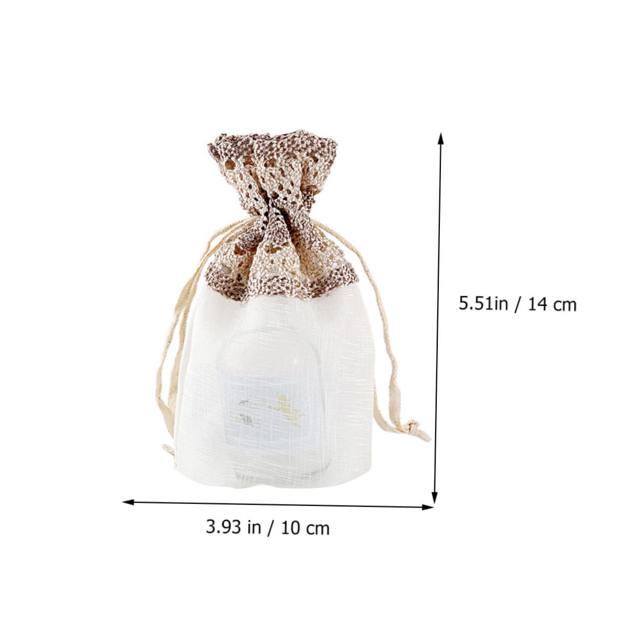 NIYANGLE 36 Pcs Poches À Cordon De Friandises Sacs De Paquet Faveur De Fête Sacs De Bonbons Clairs En Vrac Garçon À Bijoux En Gaze En Or Rose Pochettes