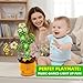 Ayeboovi Dancing Talking Cactus Baby Toy, Mimicking Recording Toy Repeats What You Say (Volume Adjustable Flowering Cactus)