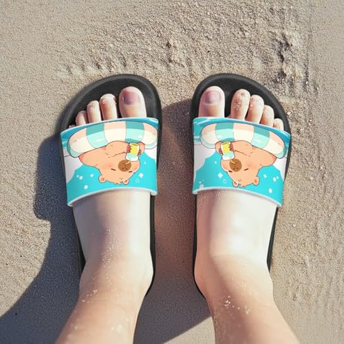 Image of Slides for Boys Girls Quick Drying Kids Slides Sandals Non-Slip