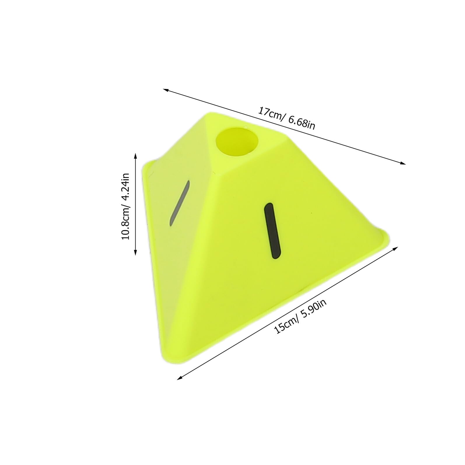 Coni per Allenamento Sportivo 10 Pezzi Numerati Giallo Fluorescente Coni da Gioco per Calcio e Basket Marcatori per Campi Sportivi Resistenti alle Intemperie per Allenamento