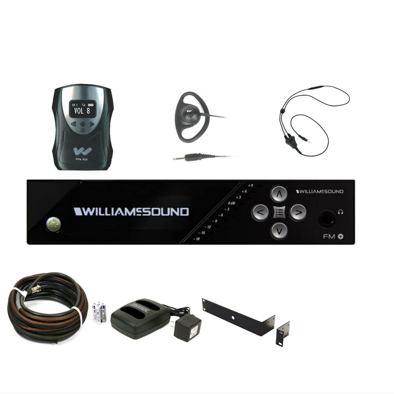 Williams AV FM 558 PRO D Assistive Listening Dante System; FM and Wi-Fi Transmission