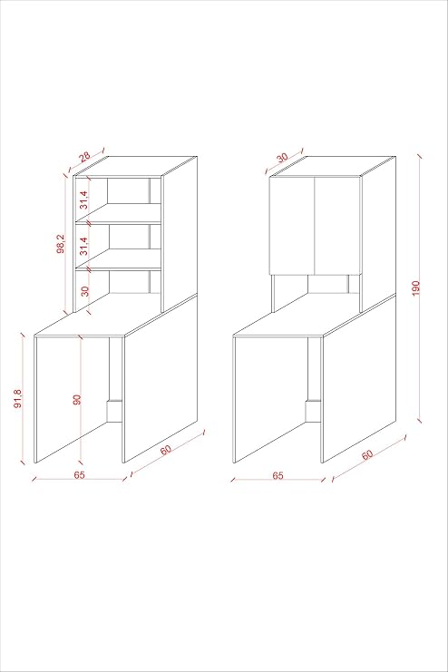 ASRA TREND Beyaz BD-01 Çamaşır Makinesi Üstü Banyo Dolabı 2 Kapaklı Açık Raflı 65x190 cm%100 MDFLAM