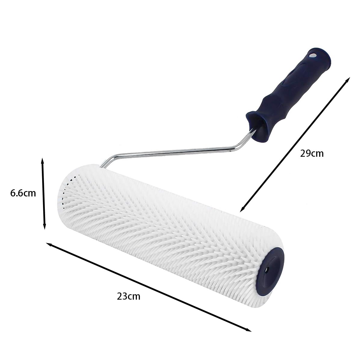 Rullo per Vernice Professionale per Cemento autolivellante Rullo a Punte antischiuma la rimozione delle Bolle per Pavimenti in Cemento Utilizzato per Costruzioni autolivellanti Denti da 13 mm