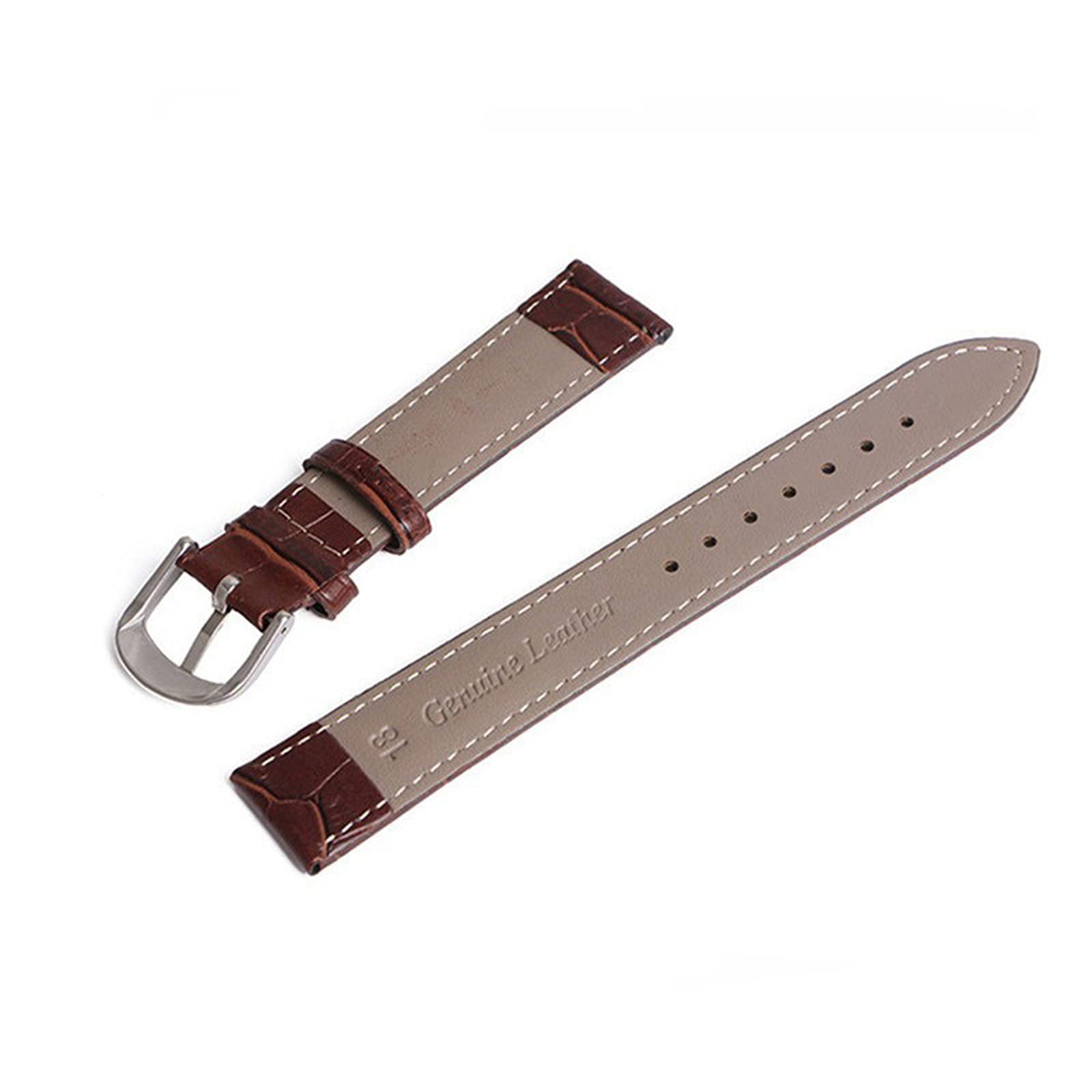 Uhrenarmbänder, 12/14/16/18/19/20/22mm Männer Frauen Bunte echtes Leder-