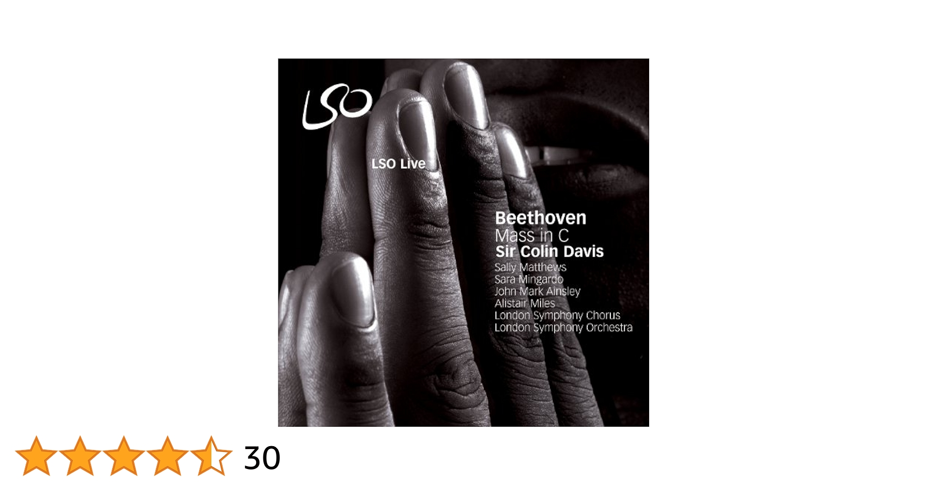 (CD)Mass in C Prisoner's Chorus From Fidelio (Hybr)／Beethoven、Matthews、Mingardo、Lso、Davis Amazon.co.jp: Mass in C Prisoner's Chorus From Fidelio (Hybr