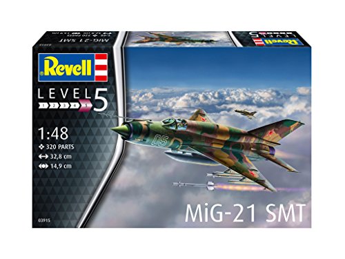 Revell RV03915 14 Modellbausatz MiG-21 SMT im Maßstab 1:48, Level 5, Multicolour – Bild 3