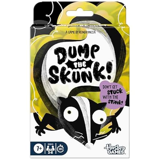 ¡Dump The Skunk! Juego de cartas familiar de Reiner Knizia | A partir de 7 años | 2-6 jugadores | 20 minutos | Juegos fáciles de aprender para niños, adolescentes y adultos | Ya disponible en tu tienda friki favorita! En mundofriki.es! ¡Dump The Skunk! Juego de cartas familiar de Reiner Knizia | A partir de 7 años | 2-6 jugadores | 20 minutos | Juegos fáciles de aprender para niños, adolescentes y adultos | Ya disponible en tu tienda friki favorita! En mundofriki.es!