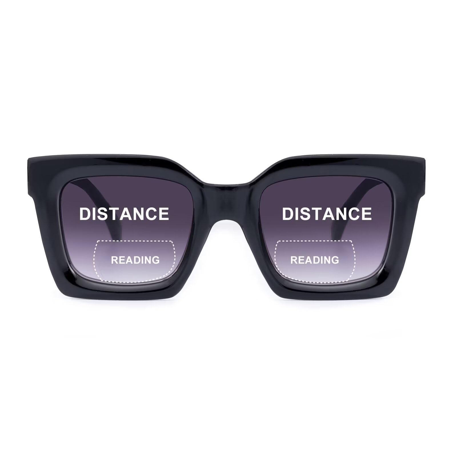 SKYWAY Bifocal Sunglasses for Women Men Classic Retro Reading Sunglasses, Outdoor Sun Reading Glasses With Spring Hinges