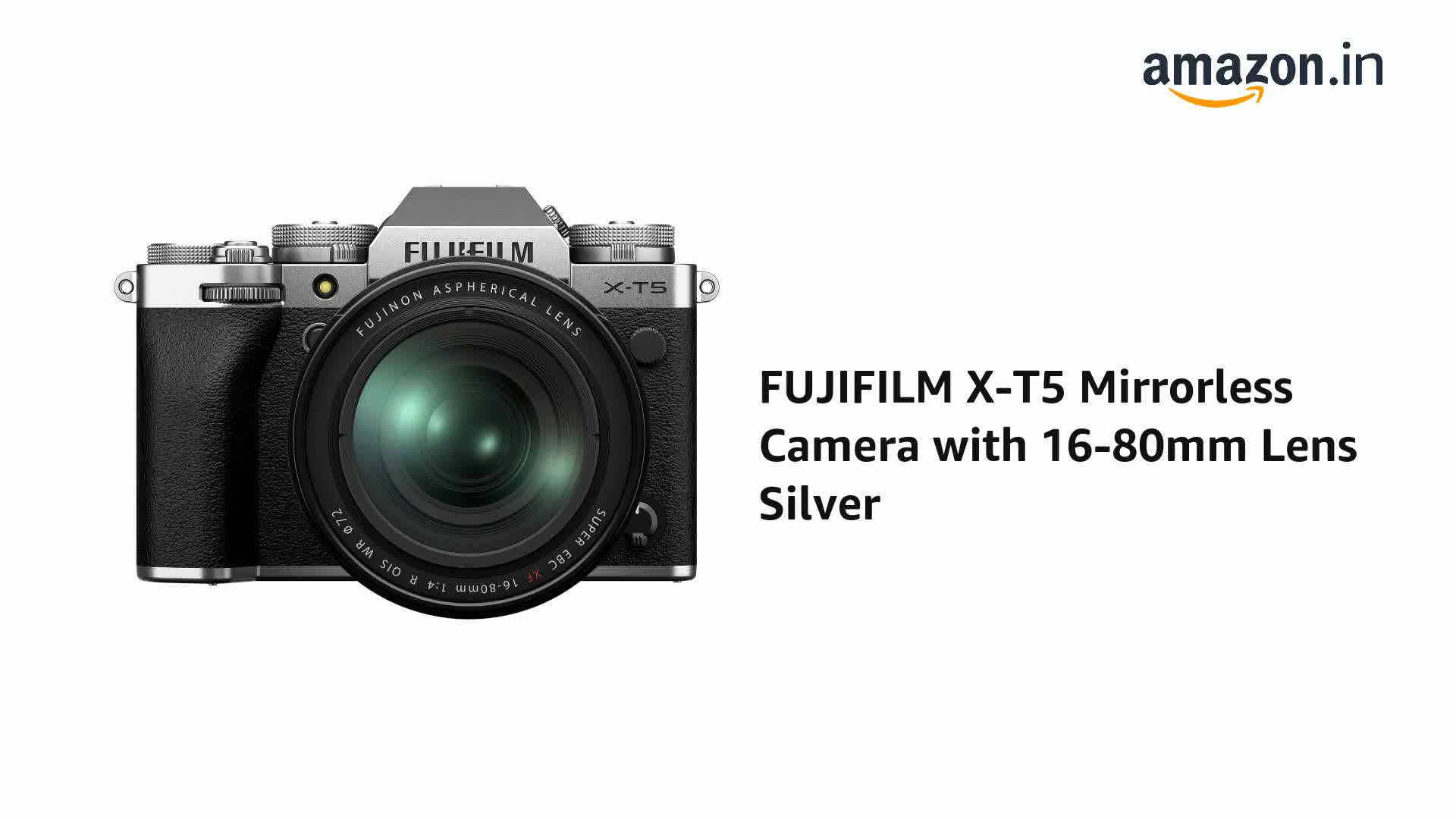 Fujifilm X-T5 Mirrorless Camera with XF 16-80mm f/1:4 Lens