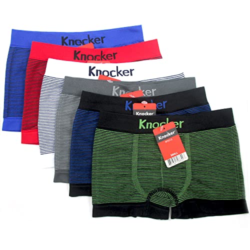 12 Knocker Boys Boxer Seamless Briefs Spandex Kids Shorts Soft Underwear Size S Multi Color