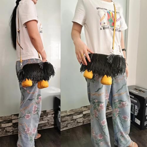 Image of Women PU Leather Unique Novelty Dog Shaped Crossbody Shoulder Bag Handbag Purse
