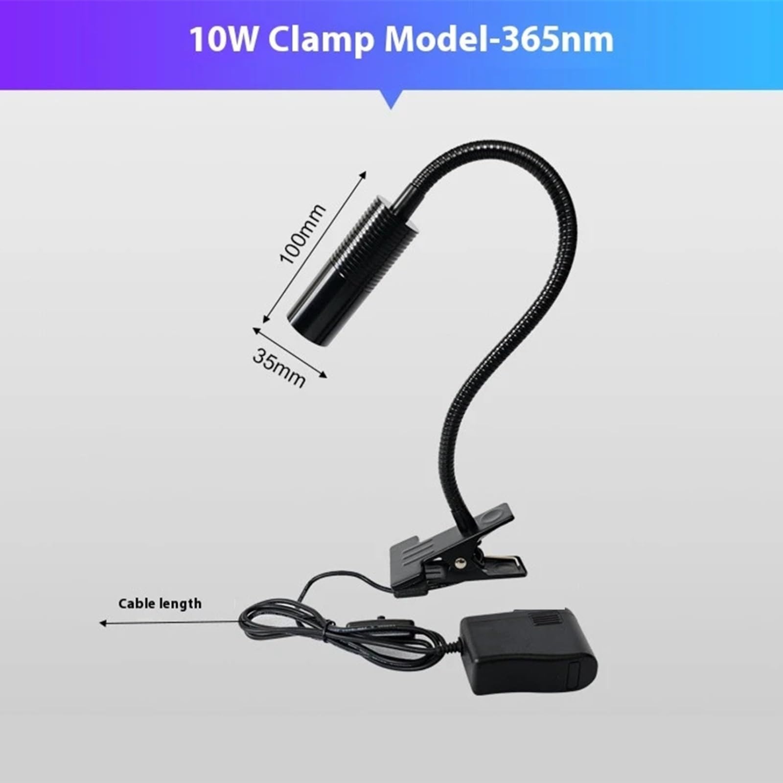 Lampa do paznokci, Lampa Utwardzająca UV LED 10W 365nm,na podróż do domu