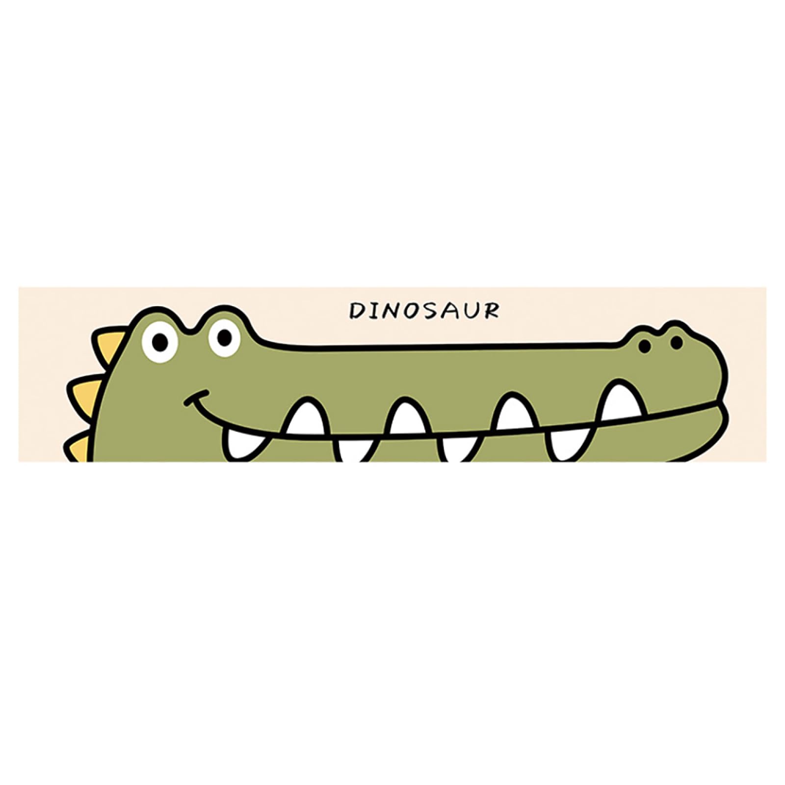 Faucet Absorbent Mat for Kitchen Sink|Creative Cute Cartoon Pattern Faucet Drip Catcher Fast Drying Mat|Splash Guard for Sink Faucet,Dinosaur,10x38cm(3.9x14.9in)-No Hole