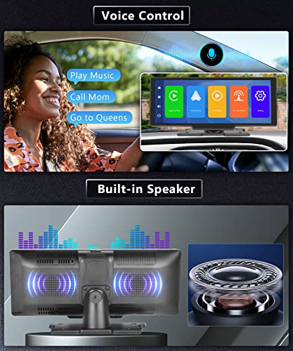Portable Car Stereo with Wireless Carplay Android Auto - Image 3