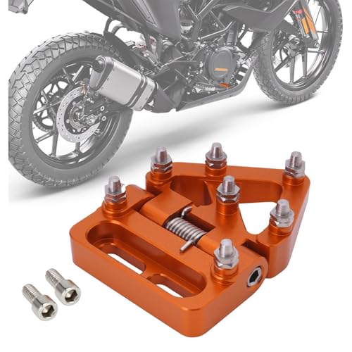 Pedal Freno Trasero Moto Punta Pedal Freno Plegable Moto Palanca Freno CNC para KTM 390 690 790 890 950 990 1050 1090 1190 1290 Adventure, 125 690 EXC XC SX Naranja