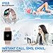 OCTANDRA Move VeryFitPro Smart Watch HR Heart Rate Sleep Monitor IP68 Waterproof Activity Fitness Tracker Step Counter Pedometer Exercise Running Watch Fitness Watches for Men & Women (ID205L) (Pink)