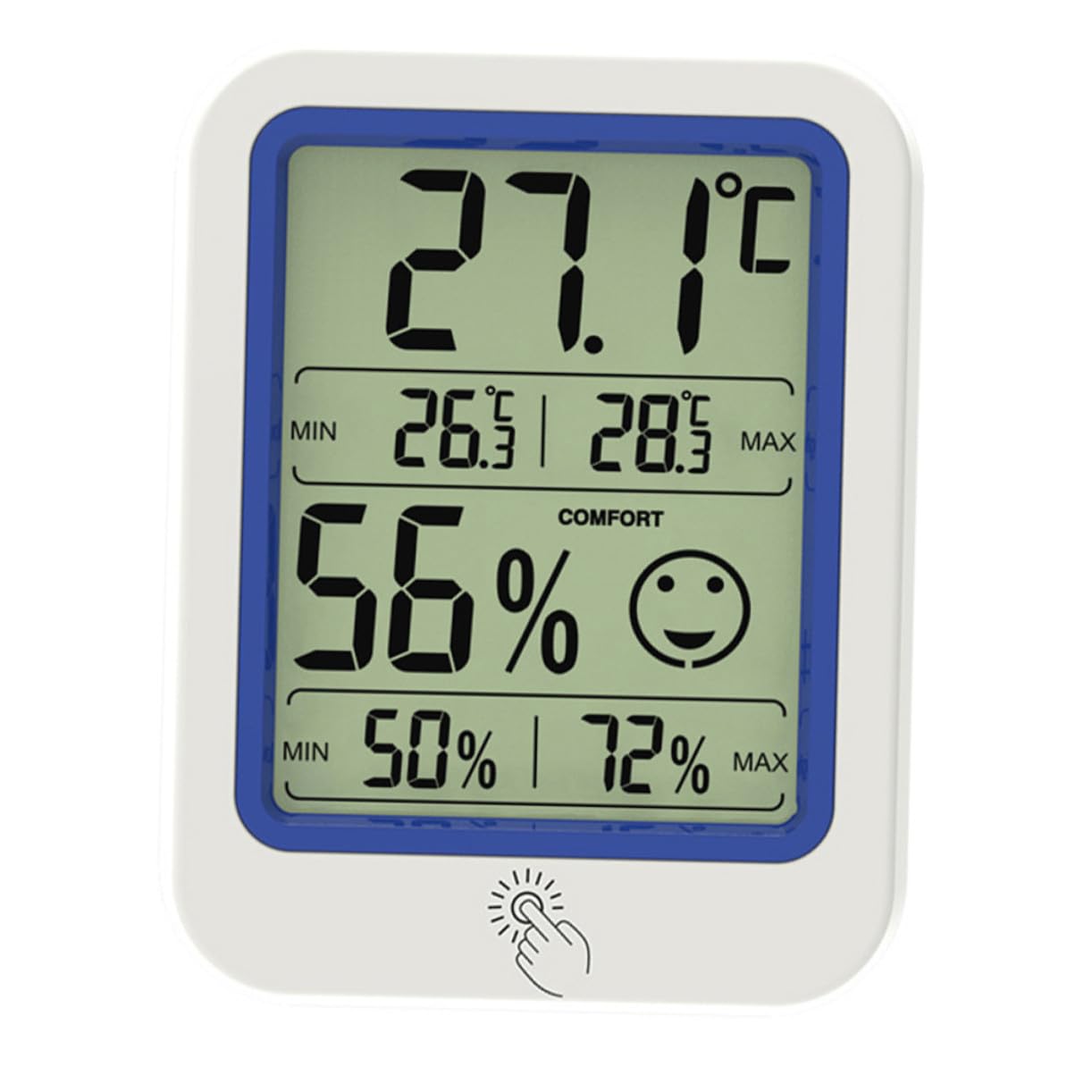 UPKOCH Lot De 3 Thermomètres Hygromètres Numériques Pour La Maison Thermomètre D'Intérieur Hygromètre D'Intérieur Mini Hygromètre Thermomètre Température En Plastique