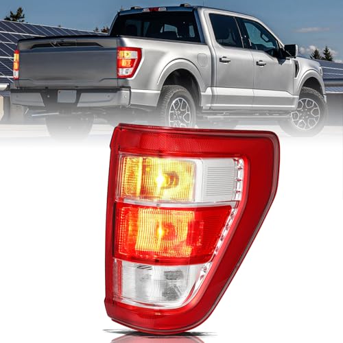 Image of Aosky Halogen Tail Light Assembly Compatible with 2021-2024 Ford F150 without Blind Spot Rear Taillight Brake Signal Lamp RH (Right Passenger Side)