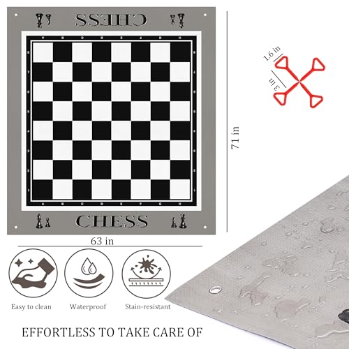 Set gigante de ajedrez King Size con piezas de 10 pulgadas miniatura 3