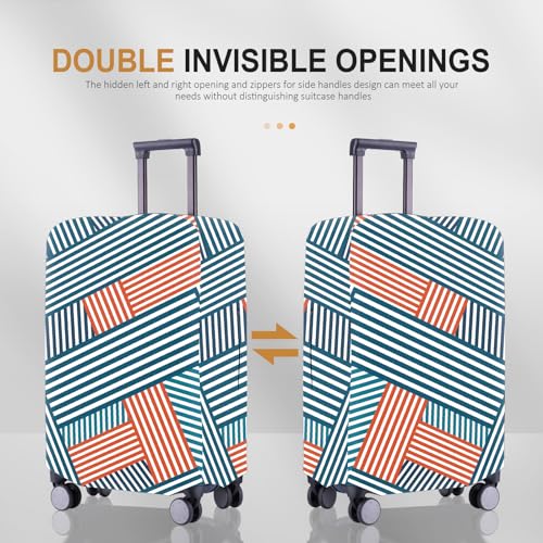 Travel Luggage Cover Suitcase Protector, Scratch-Resistant, Fit 26-27 Inch Suitcase, Black2