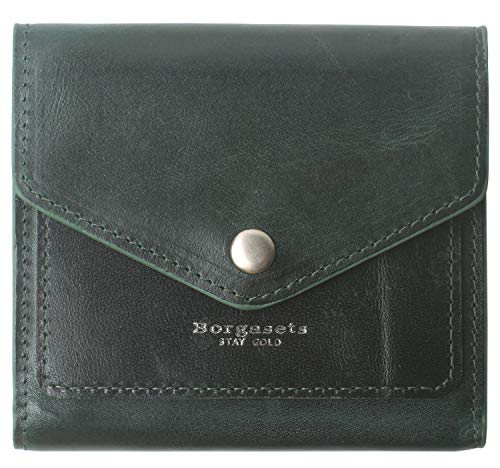 Small Leather Pocket Wallet for Women Bifold Zip Coin Purse RFID Blocking Women's Credit Card Holder Dark Turquoise