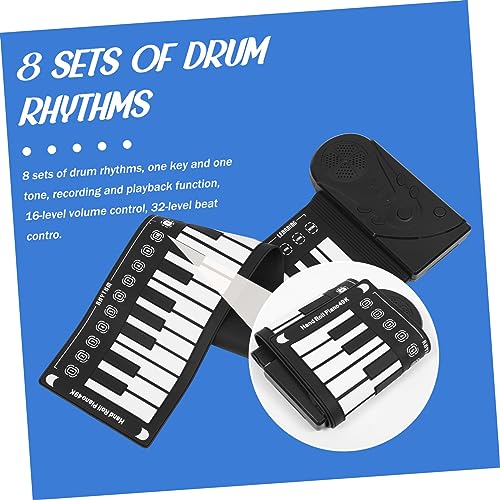 CORHAD 1 Set 49 Claviers De Piano À Touches Piano pour Enfants Piano pour Enfants Clavier De Musique Piano pour Enfants Musique Enroulable Piano Clavier Pianos Piano Roulé À La Main - Les Beatles, Paul McCartney, John Lennon, RIngo Starr, George Harrison CORHAD 1 Set 49 Claviers De Piano À Touches Piano pour Enfants Piano pour Enfants Clavier De Musique Piano pour Enfants Musique Enroulable Piano Clavier Pianos Piano Roulé À La Main – Image 5