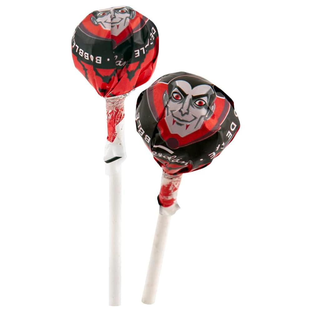 200 LECCA LECCA EL CONDE DRACULA CILIEGIA RIPIENO BUBBLE GUM CHUPA CHUPS BOX