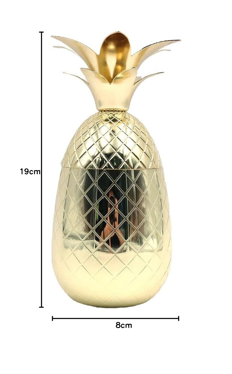 500 ml/18oz Ananas forma creativa personalizzata cocktail tazza in acciaio inox per fare un cocktail