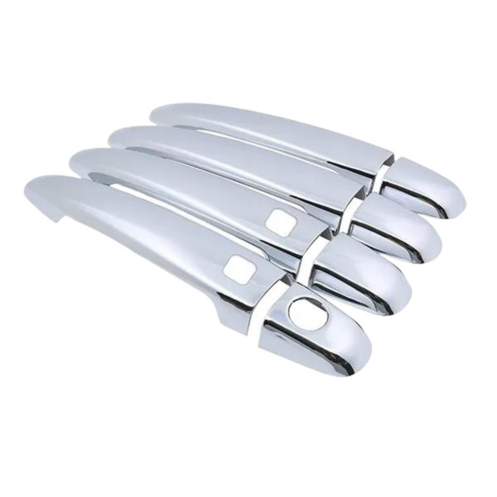 Lzbzhb 2 Button 4 Door Car Exterior Outsidedoor Handle For Toyota For Noah For Voxy R60 2001~2007 Chrome Exterior Door Handle Cover Car Accessories Stickers Trim Set(2 Button 4 Door)
