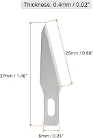 Vista 2 de HARFINGTON 100 cuchillas de repuesto para cuchillos Exacto #11, cuchillas de repuesto de precisión Exacto, cuchillas de repuesto para bricolaje