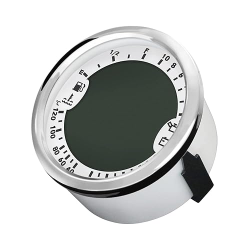 Miniatura 10 de ELING Multifuncional GPS Velocímetro Tacómetro Hora, Temperatura del agua, Nivel de combustible, Voltímetro de presión de aceite 12V 10Bar 3.346 in