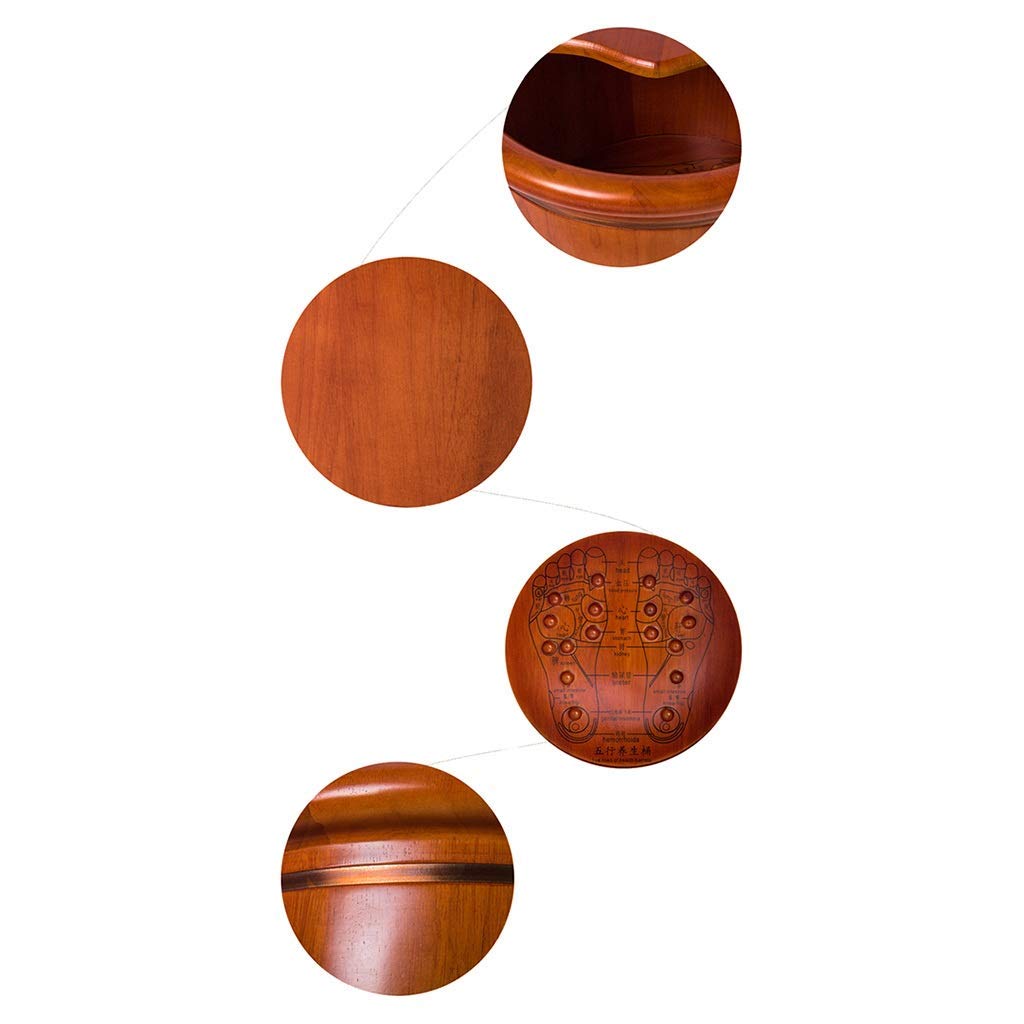 Bacino del pediluvio, Barile per Il Lavaggio dei Piedi, Vasca in Legno per Pedicure, Barili per Pedicure per Massaggi, Sollievo dall'affaticamento dal Dolore Domestico (Color : 1), Allevia Il Dolore