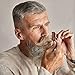 Kent A 81T X-Small Gentleman's Beard and Mustache Pocket Comb, Fine Toothed Pocket Size for Facial Hair Grooming and Styling. Saw-cut of Quality Cellulose Acetate, Hand Polished. Hand-Made in England
