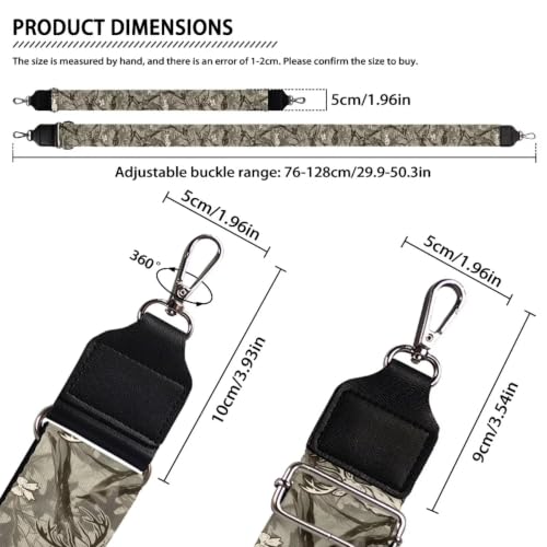 Image of Jeiento Wide Purse Strap Wide Shoulder Strap Adjustable Replacement Belt Soft Guitar Shoulder Straps for Women Girls Gifts