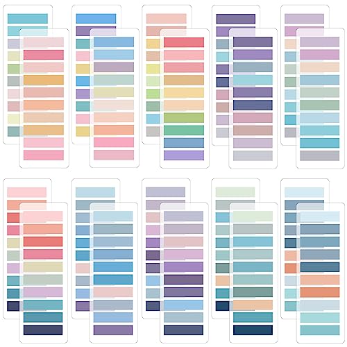 4000 Stück Haftstreifen, 20 Blöcke Notes Haftnotizen Pastell...