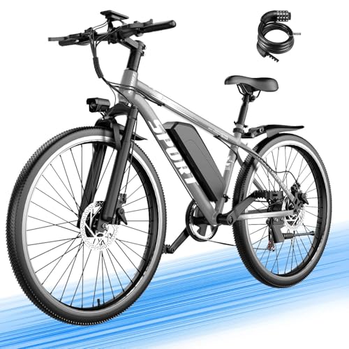 ASKGO Electric Bike for Adults, 1500W Peak Mountain Ebike with 25 MPH, 65 Miles Range, 48V 10.4Ah...