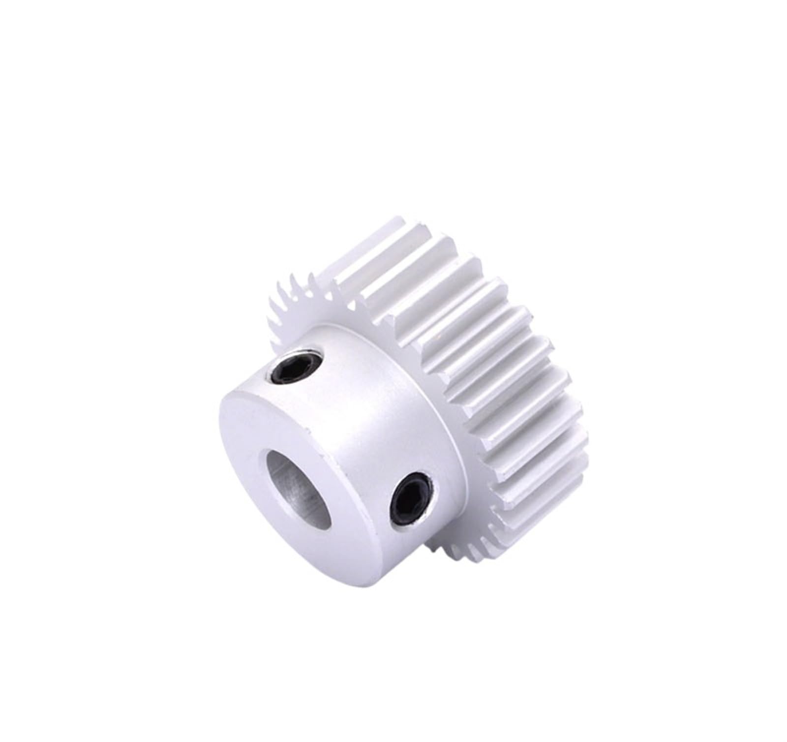 Bevel Gear Pinion Hardware Mechanical Aluminum Alloy Motor Spur Gear 1M 1 Mold 12-60 Teeth Convex Straight Tooth Pitch 3.14/Tooth Thickness 10/Hole 5/6/8/10/12mm(1M 30T Hole-8)