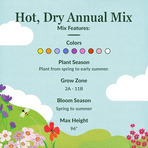 Image of Ferry-Morse Hot & Dry Bulk Wildflower Seeds, 330,000+, 1 lb